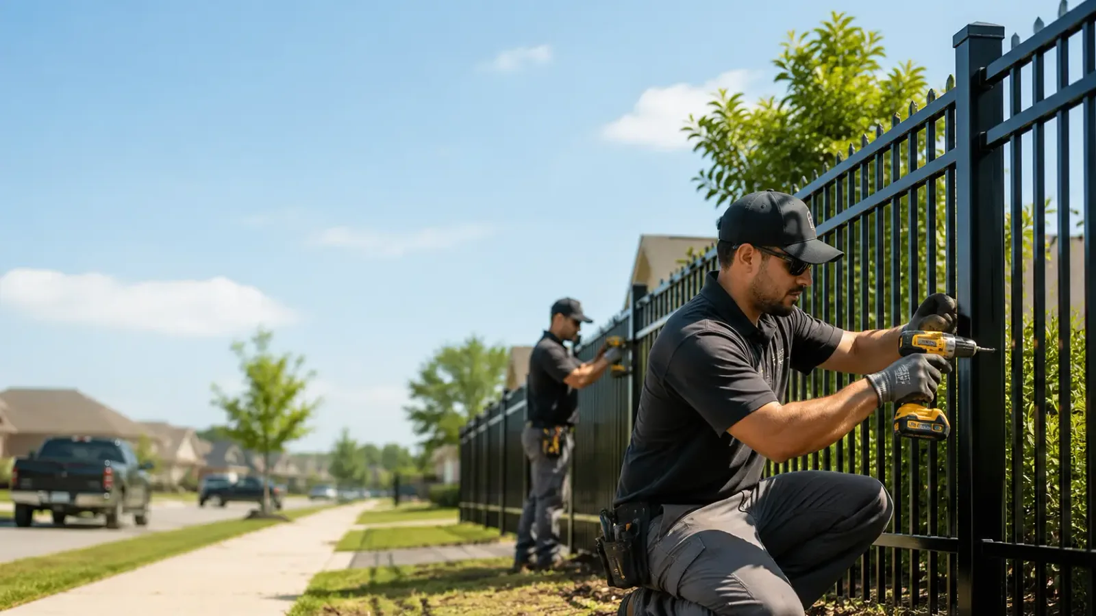Metal Fence Installation in Newton, MA